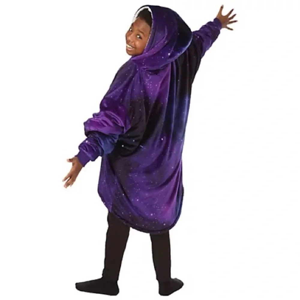 Comfy USA Original Jr. - Purple Galaxy Oversized pullover - 10 years old & under